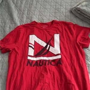 Nautica Men's Red T-Shirt